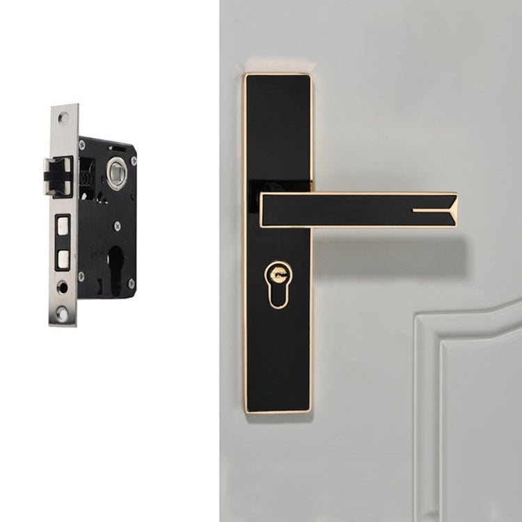 Mute Strong Magnetic Aluminum Alloy Interior Door Lock Door Bedroom Hardware Handle Lock, Black Gold Small 50 Lock Body, Black Silver Small 50 Lock Body, Black Silver Large 50 Lock Body Mute Strong Magnetic Aluminum Alloy Interior Door Lock Door Bedroom Hardware Handle Lock, Black Gold Small 50 Lock Body, Black Silver Small 50 Lock Body, Black Silver Large 50 Lock Body